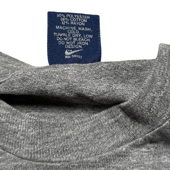 Vintage 70s 80s Nike Single Stitch Graphic T-Shirt Gray Short Sleeve L Rare - Picture 4 of 7